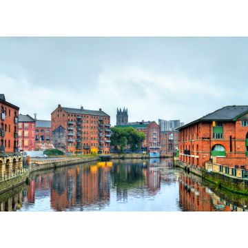 Lais Puzzle - Blick auf Leeds mit dem Fluss Aire in England - 1.000 Teile