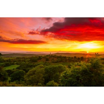 Lais Puzzle - Sonnenuntergang von Midsummer Hill Malverns an der Grenze zwischen Worcestershire und Herefordshire an einem schönen Maiabend - 2.000 Teile