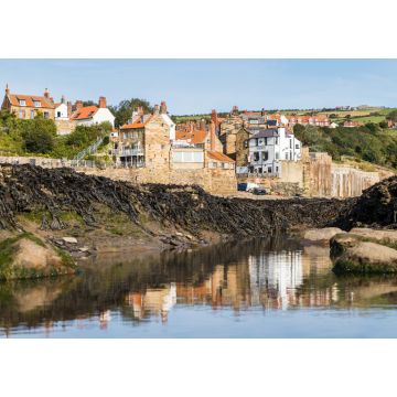 Lais Puzzle - Spiegelungen der Robin Hoods Bay in den Felspools - 1.000 Teile