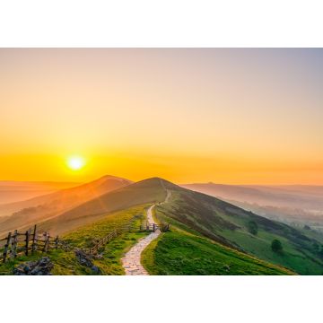 Lais Puzzle - Mam Tor Berg bei Sonnenaufgang im Peak District. Vereinigtes Königreich - 1.000 Teile