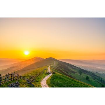 Lais Puzzle - Mam Tor Berg bei Sonnenaufgang im Peak District. Vereinigtes Königreich - 2.000 Teile