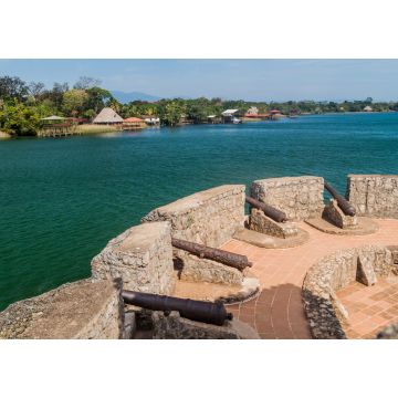 Lais Puzzle - Kanonen am Castillo de San Felipe, spanisches Kolonialfort am Eingang zum Izabal-See im Osten Guatemalas - 1.000 Teile