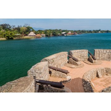 Lais Puzzle - Kanonen am Castillo de San Felipe, spanisches Kolonialfort am Eingang zum Izabal-See im Osten Guatemalas - 2.000 Teile