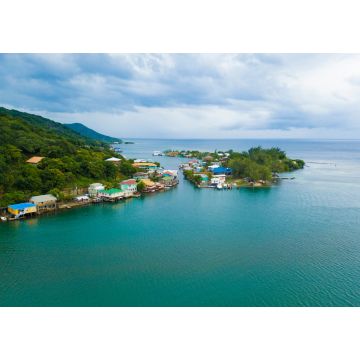 Lais Puzzle - Luftaufnahme von Oak, Ridge, dem Venedig der Karibik, in Roatan, Honduras - 1.000 Teile