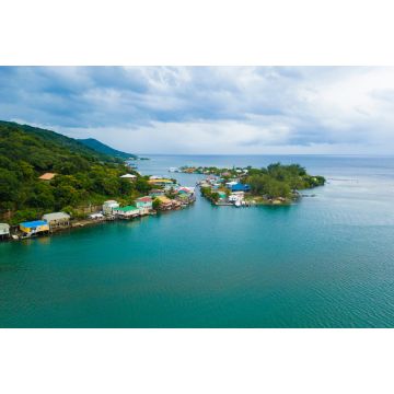 Lais Puzzle - Luftaufnahme von Oak, Ridge, dem Venedig der Karibik, in Roatan, Honduras - 2.000 Teile