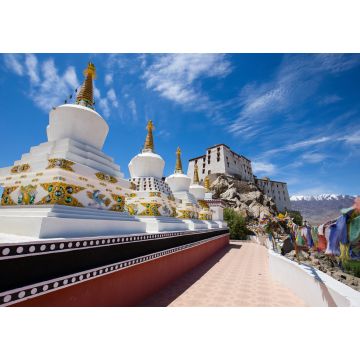 Lais Puzzle - Weiße buddhistische Stupa im Thiksey-Kloster in Leh, Ladakh, Indien - 1.000 Teile