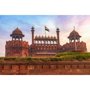 Lais Puzzle - Historisches Red Fort Delhi bei Sonnenaufgang. Das Rote Fort ist ein Meisterwerk der mittelalterlichen indischen Architektur und gehört zum UNESCO-Weltkulturerbe. - 2.000 Teile