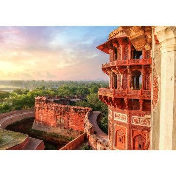 Lais Puzzle - Agra Fort - Berühmte mittelalterliche historische Festungsanlage mit Blick auf die Stadt Agra bei Sonnenaufgang - 1.000 Teile