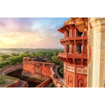 Lais Puzzle - Agra Fort - Berühmte mittelalterliche historische Festungsanlage mit Blick auf die Stadt Agra bei Sonnenaufgang - 2.000 Teile