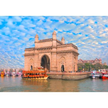Lais Puzzle - Das Gateway of India und Boote vom Hafen aus gesehen - Mumbai, Indien - 1.000 Teile