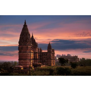 Lais Puzzle - Schöne Aussicht auf den Chaturbhuj-Tempel, Orchha, Madhya Pradesh, Indien - 2.000 Teile