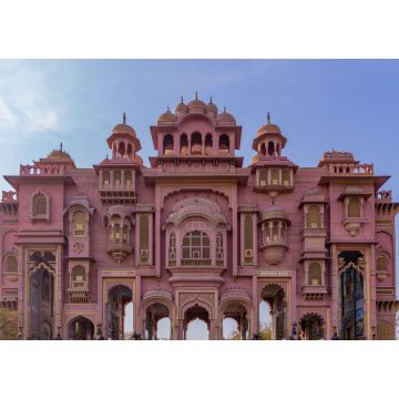 Lais Puzzle - Patrika Gate, das neunte Tor von Jaipur am Jawahar Circle, Patrika Gate in den Jawahar Circle Gardens in der "Pink City", Jaipur, Rajasthan, Indien - 1.000 Teile