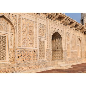 Lais Puzzle - Außenwand, Detail mit Nische, Mausoleum des Etmaduddaula- oder Itmad-ud-Daula-Grabes, das oft als Entwurf des Taj Mahal gilt, Agra, Uttar Pradesh, Indien - 1.000 Teile