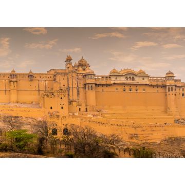 Lais Puzzle - Ein Blick über den Maotha-See auf das Fort oberhalb der Stadt in Jaipur, Rajasthan, Indien - 1.000 Teile