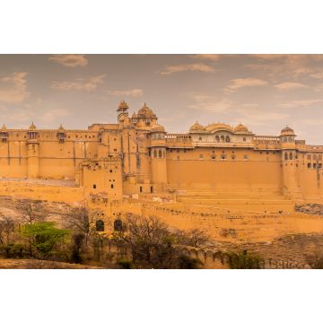 Lais Puzzle - Ein Blick über den Maotha-See auf das Fort oberhalb der Stadt in Jaipur, Rajasthan, Indien - 2.000 Teile