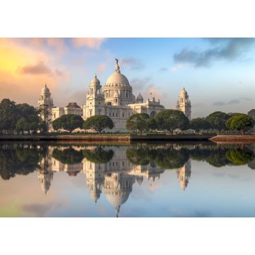 Lais Puzzle - Victoria Memorial Monument Kolkata bei Sonnenaufgang mit Wasserspiegelung - 1.000 Teile