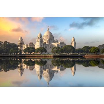 Lais Puzzle - Victoria Memorial Monument Kolkata bei Sonnenaufgang mit Wasserspiegelung - 2.000 Teile