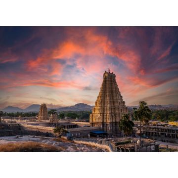 Lais Puzzle - Virupaksha-Tempel in den Ruinen der alten Stadt Vijayanagar in Hampi, Karnataka, Indien - 1.000 Teile