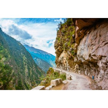 Lais Puzzle - Hügelige Bergstraße durch das Himalaya-Gebirge bei Chitkul, Kalpa Kinnaur, Himachal Pradesh, Indien - 2.000 Teile