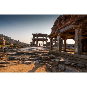 Lais Puzzle - Ruinen der alten Zivilisation des Vijayanagara-Reiches in Hampi, Karnataka, Indien - 2.000 Teile