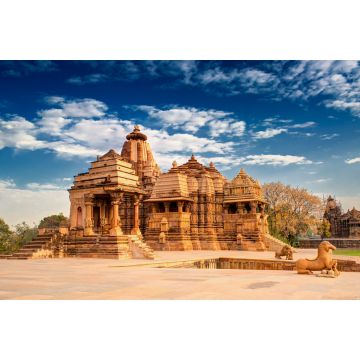 Lais Puzzle - Devi Jagdambi-Tempel, Parvati gewidmet, westliche Tempel von Khajuraho, Madhya Pradesh, Indien. Er gehört zum UNESCO-Weltkulturerbe - 2.000 Teile