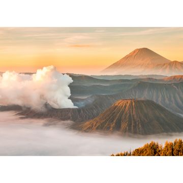Lais Puzzle - Landschaft des Vulkans Bromo, Batok und Semeru (Mt.) während des Sonnenaufgangs von einem Aussichtspunkt auf dem Berg Penanjakan im Bromo-Tengger-Semeru-Nationalpark, Ost-Java, Indonesien - 1.000 Teile