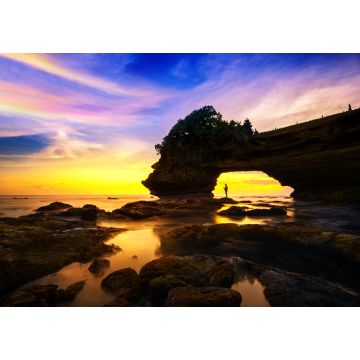 Lais Puzzle - Meereslandschaft am Tanah-Lot-Tempel und Sonnenuntergang auf Bali, Indonesien - 1.000 Teile
