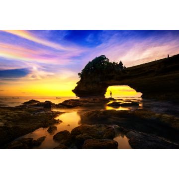 Lais Puzzle - Meereslandschaft am Tanah-Lot-Tempel und Sonnenuntergang auf Bali, Indonesien - 2.000 Teile