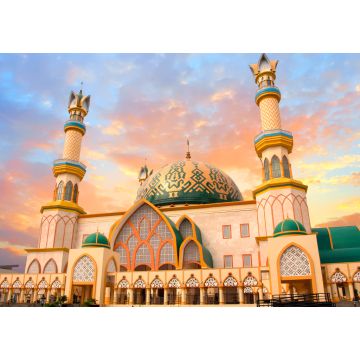 Lais Puzzle - Habbul Wathan Moschee, Islamisches Zentrum von West Nusa Tenggara, Mataram, Lombok, Indonesien bei Sonnenuntergang - 1.000 Teile