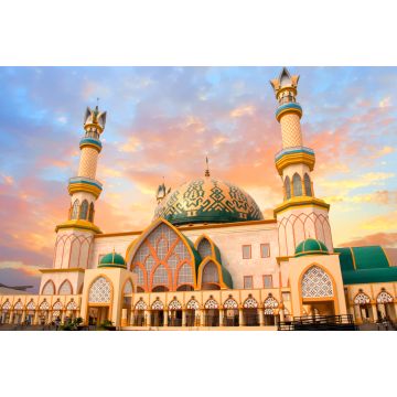Lais Puzzle - Habbul Wathan Moschee, Islamisches Zentrum von West Nusa Tenggara, Mataram, Lombok, Indonesien bei Sonnenuntergang - 2.000 Teile