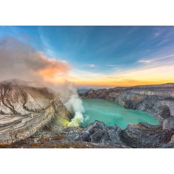Lais Puzzle - Schöner Blick auf den Krater Kawah Ijen in Bondowoso, Indonesien, bei Morgenlicht - 1.000 Teile