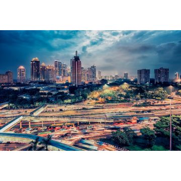 Lais Puzzle - Jakarta Stadtzentrum in der Abenddämmerung - 2.000 Teile