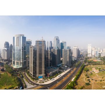 Lais Puzzle - Moderne Wolkenkratzer im südlichen zentralen Geschäftsviertel von Jakarta entlang der Sudirman-Allee in der indonesischen Hauptstadt, einem wichtigen Finanzzentrum in Südostasien - 1.000 Teile