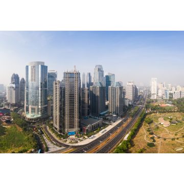 Lais Puzzle - Moderne Wolkenkratzer im südlichen zentralen Geschäftsviertel von Jakarta entlang der Sudirman-Allee in der indonesischen Hauptstadt, einem wichtigen Finanzzentrum in Südostasien - 2.000 Teile