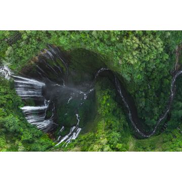 Lais Puzzle - Luftaufnahme des Tumpak Sewu Wasserfalls in Ost-Java, Lumajang, Indonesien - 2.000 Teile