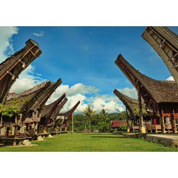 Lais Puzzle - Tongkonan traditionellen alten Häusern in Buntu Pune Dorf. Tana Toraja, Sulawesi. Indonesien - 1.000 Teile