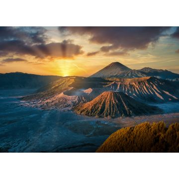 Lais Puzzle - Mount Bromo Vulkan (Gunung Bromo) bei Sonnenaufgang mit bunten Himmel Hintergrund in Bromo Tengger Semeru National Park, Ost-Java, Indonesien - 1.000 Teile