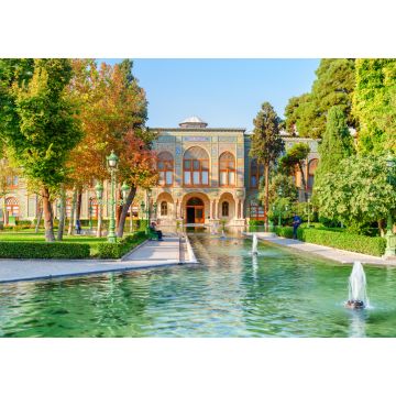 Lais Puzzle - Erstaunlicher Blick auf den Golestan-Palast und die Brunnen, Teheran, Iran - 1.000 Teile