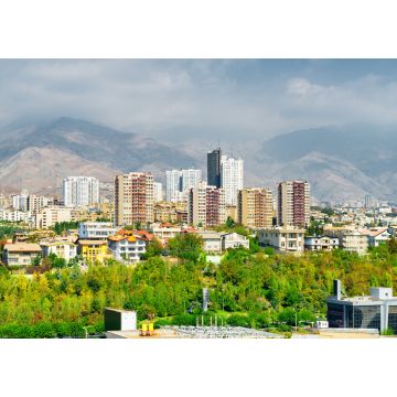 Lais Puzzle - Wunderschöne Aussicht auf Teheran, Iran. Bunte Wohngebäude - 1.000 Teile