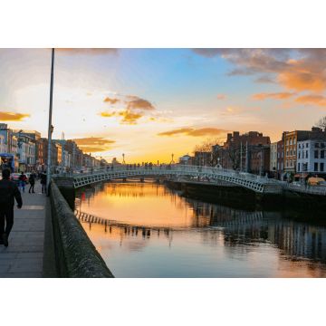 Lais Puzzle - Dublin bei Nacht mit der Ha'penny-Brücke und den Lichtern des Flusses Liffey - 1.000 Teile