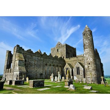 Lais Puzzle - Berühmte alte Ruinen des Rock of Cashel. Nahaufnahme mit Turm von der alten Begräbnisstätte - 1.000 Teile