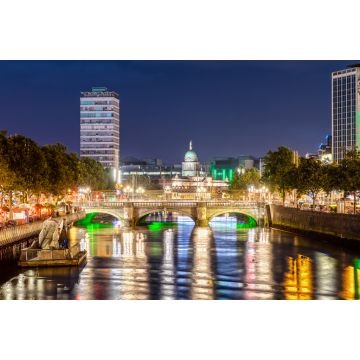 Lais Puzzle - O'Connell-Brücke in Dublin, Irland, bei Nacht - 2.000 Teile