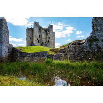 Lais Puzzle - Ein Panoramablick auf die Burg Trim in der Grafschaft Meath am Fluss Boyne, Irland. Es ist die größte anglo-normannische Burg in Irland - 2.000 Teile