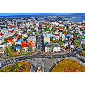 Lais Puzzle - Panorama von Reykjavík - der Hauptstadt und größten Stadt Islands - 1.000 Teile