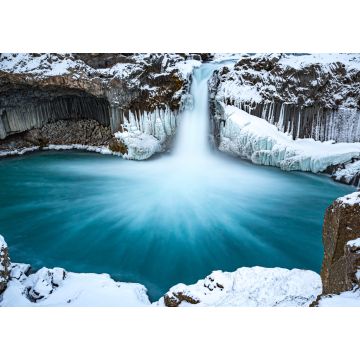 Lais Puzzle - Weiche, langsame Verschlusszeit sorgt für verschwommenes Wasser am Aldeyjarfoss-Wasserfall - 1.000 Teile