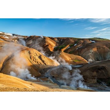 Lais Puzzle - Sonnenaufgang im geothermischen Gebiet Kerlingarfjoll an einem sonnigen Sommertag, Island - 2.000 Teile