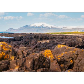 Lais Puzzle - Wunderschöne Landschaft aus Vulkangestein in Island mit dem Hintergrund des Snæfellsjökull-Gletschers auf der Halbinsel Snæfellsnes. Island - 1.000 Teile