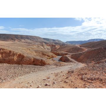 Lais Puzzle - Schotterstraße in der Wüste Negev, Israel, Verkehrsinfrastruktur in der Wüste, landschaftlich reizvolle Bergstrecke von Eilat nach Nordisrael - 2.000 Teile