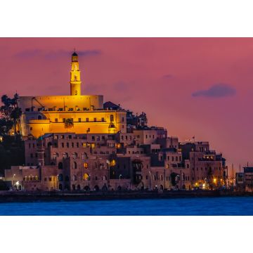 Lais Puzzle - Israel Tel Aviv Yafo Panorama-Sonnenuntergang über dem alten Jafo - 1.000 Teile