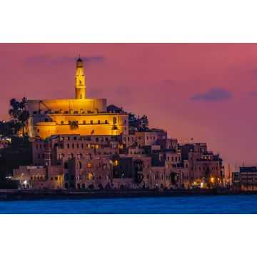 Lais Puzzle - Israel Tel Aviv Yafo Panorama-Sonnenuntergang über dem alten Jafo - 2.000 Teile